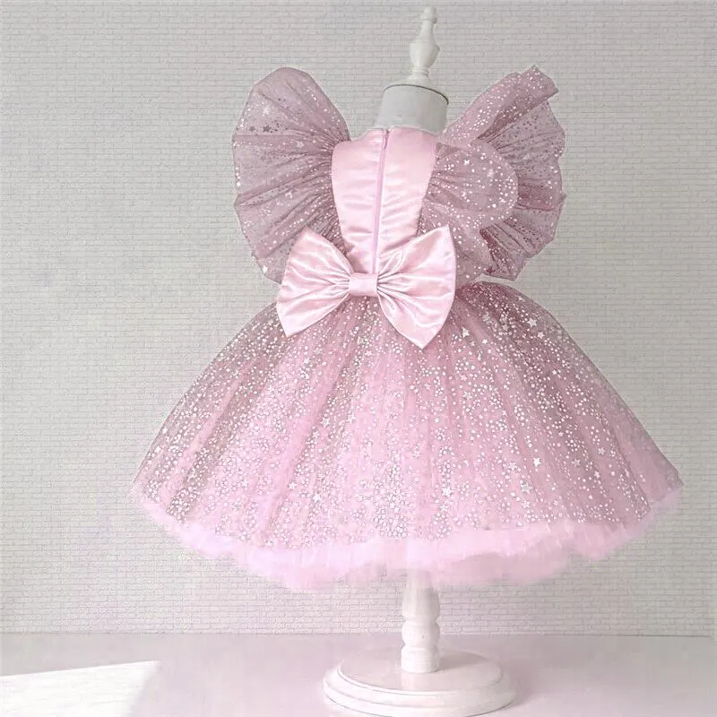 Newborn Dress For Girls Kids Wedding Party Dresses For Baby Girls 1st Birthday Princess Dress Bridesmaids Infant Bebe Vestidos