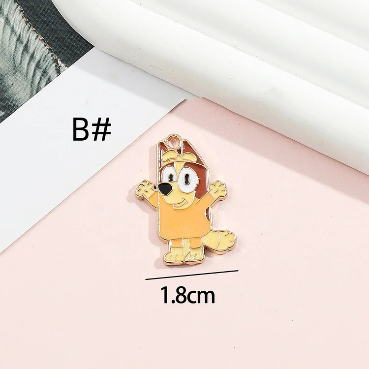 10/30pcs Cartoon Series Cartoon Brui Anime Charm Enamel Brui bingo qili Charm Pendant Bracelet DIY Earring Necklace Key Chain Jewelry Accessories