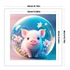 Crystal Ball Zodiac-Pig-11CT Stamped Cross Stitch 40*40cm/15.75*15.75in