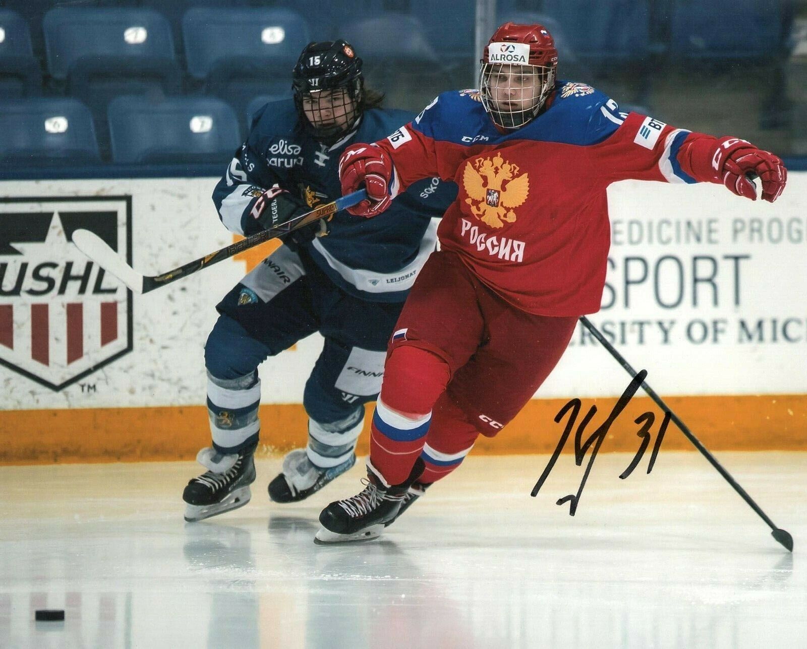 Team Russia Alexander Khovanov Signed Autographed 8x10 NHL Photo Poster painting COA