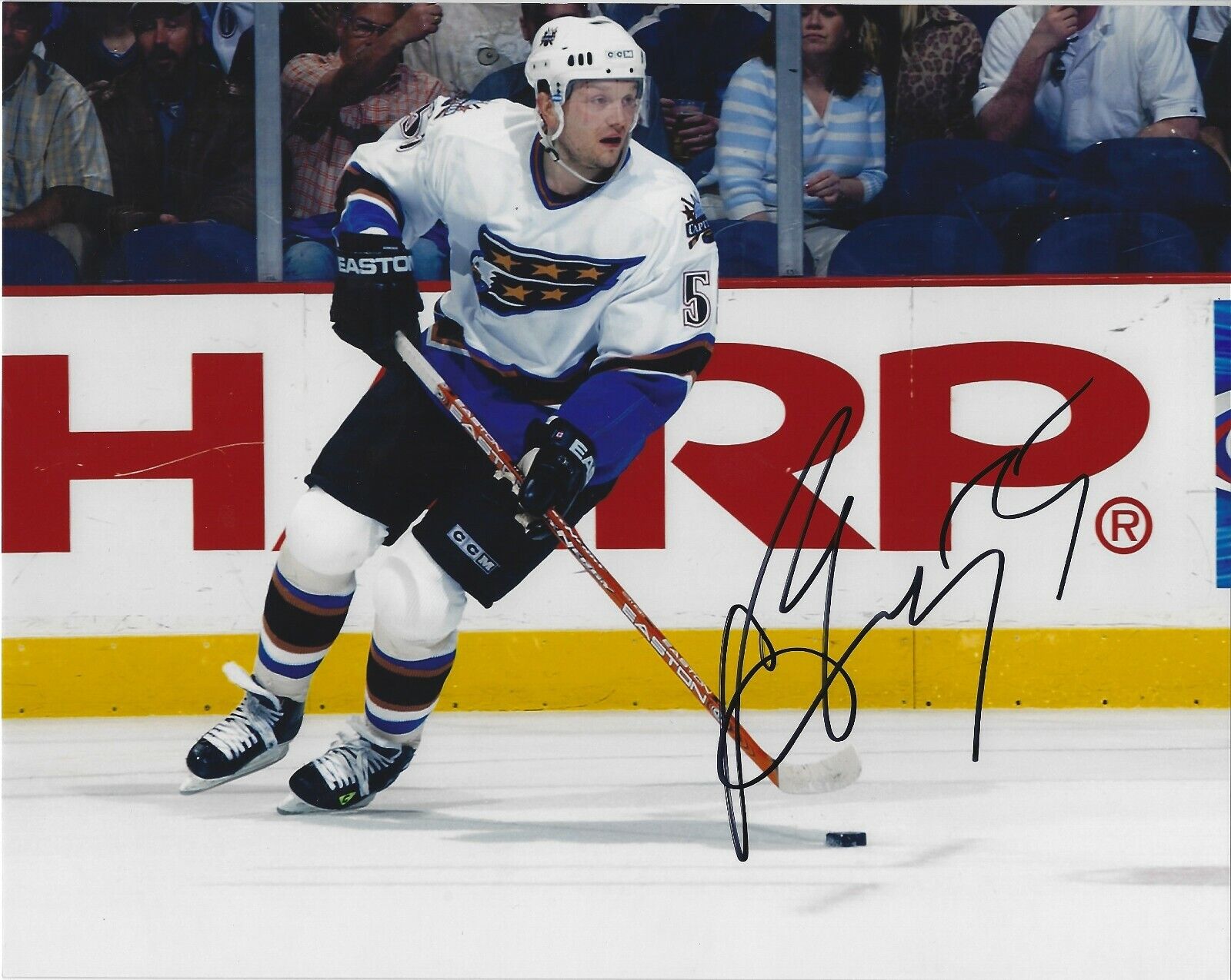 Signed 8x10 SERGEI GONCHAR Washington Capitals Autographed Photo Poster painting - COA