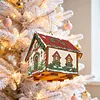 DIY 3D Diamond Painting Wooden Puzzle, Jigsaw Puzzle Diamond Art Holiday Party Xmas Decorations Hanging Kits