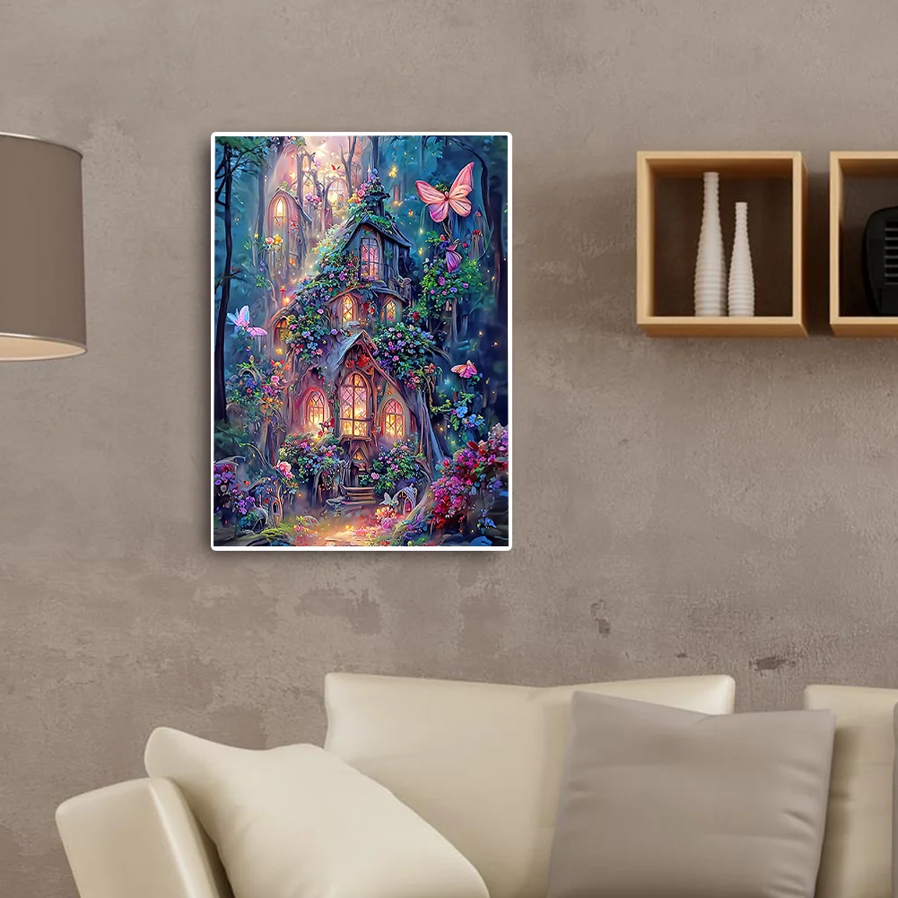 Diamond Painting - Full Round Drill - Flower House(30*40cm)