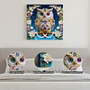 DIY Pearl Painting Owl for Home Decor with Frame(25x25cm)