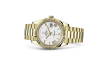 Rolex Day-Date 40 Presidential White dial, Fluted Bezel, President bracelet, Yellow gold Watch