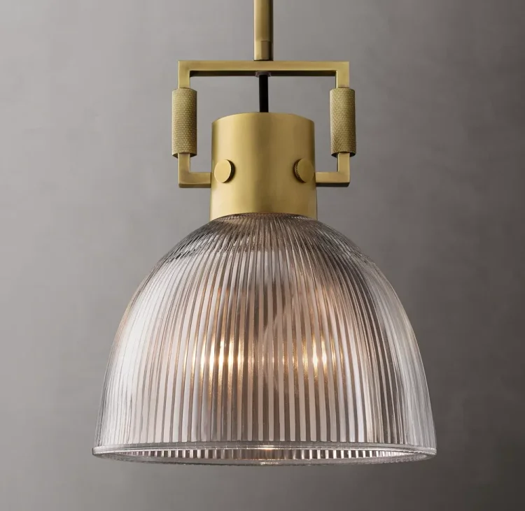 Machinist Prismatic Glass Shade Pendant Lamp Vjlight