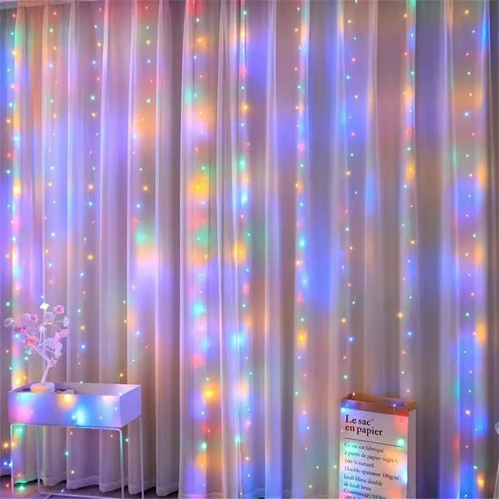 Tegooe USB Powered LED Curtain String Lights with Remote Control 3 Styles