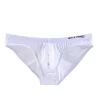 Men's Nylon Solid Contour Pouch Bikini Briefs