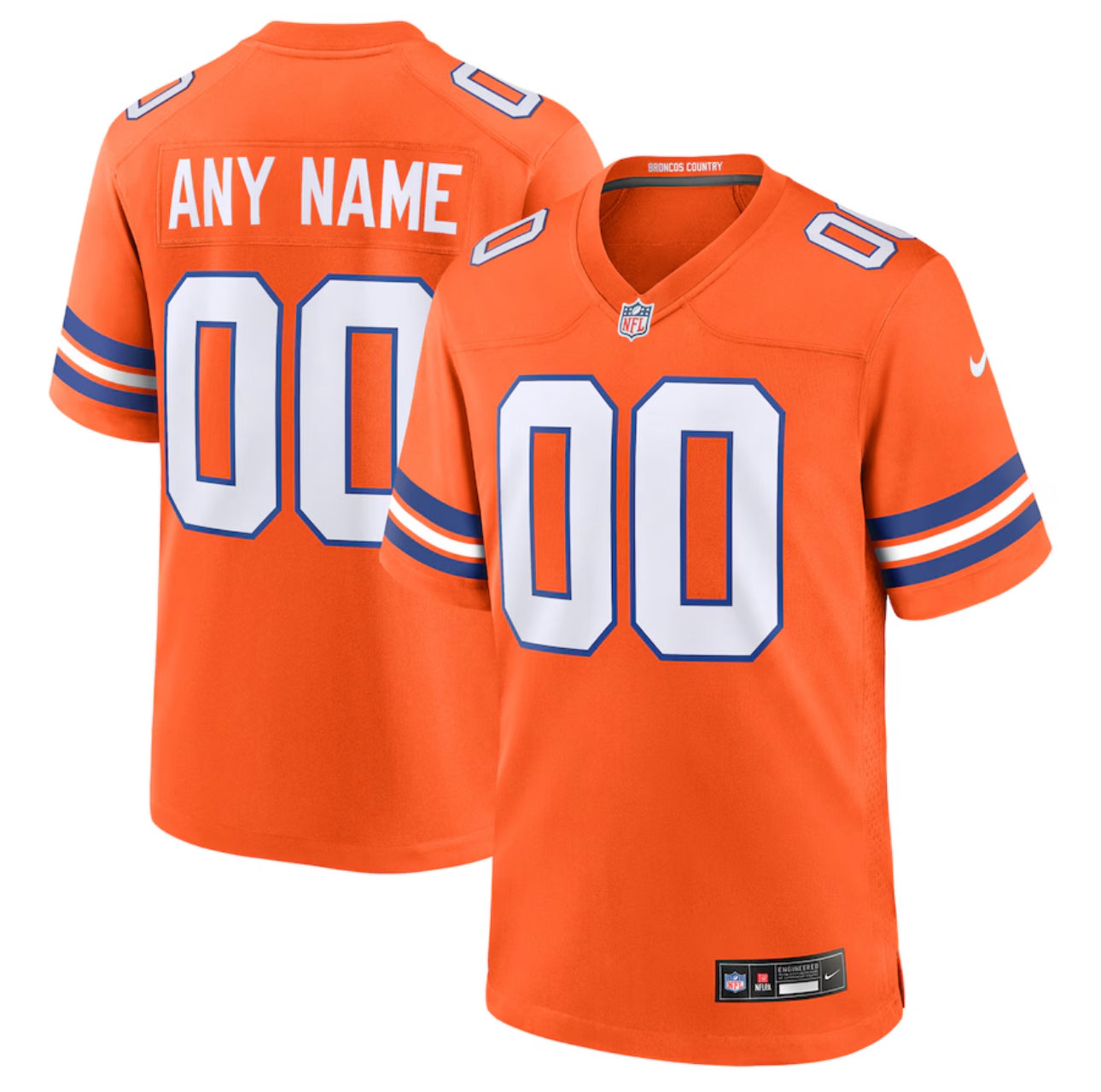Custom Denver Broncos Throwback 2024 Jersey mysite