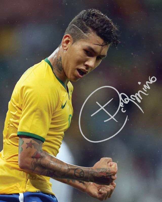 Roberto Firmino - Brazil Autograph Signed Photo Poster painting Print