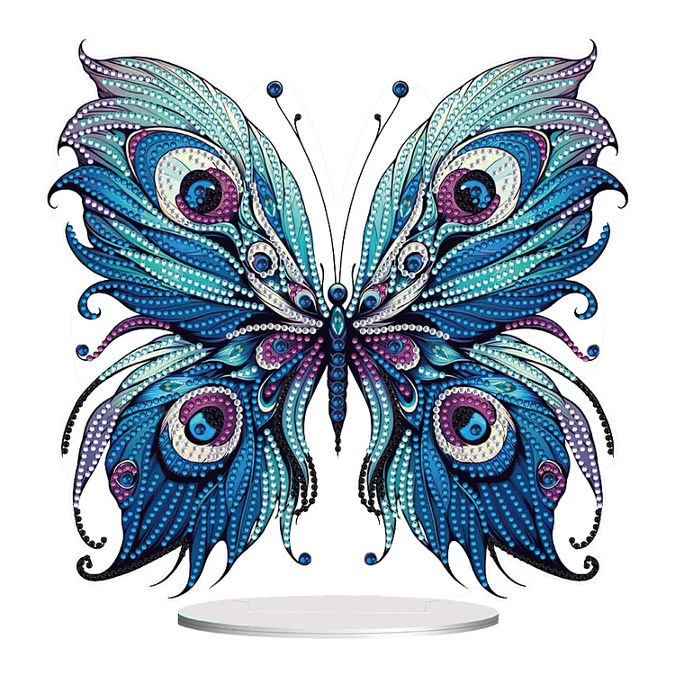 Animal Colorful Butterfly Desktop Diamond Art Kits for Home Office Desktop Decor