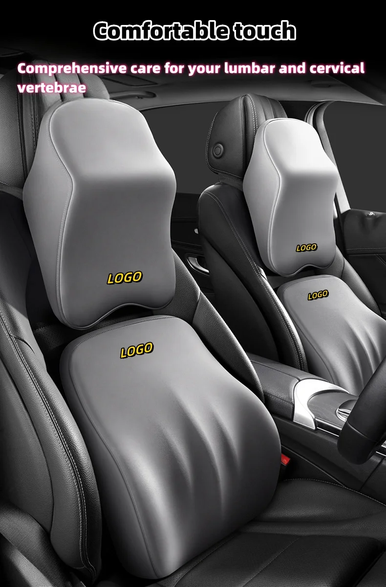 Car-mounted S-class aviation first-class headrest and waistrest