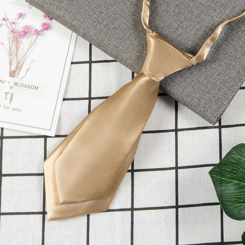 Necktie Polyester Men's Women's Shirts Student School Uniform Career Simple Double Layer Short Small Tie Classic Trendy Gifts