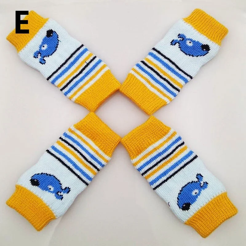 Nigikala Pet Anti-dirty Leggings Knee Dog Booties Socks Teddy Leg Sock Winter Warm Leg Protector Dogs Cat Knitting Socks Cover Sleev