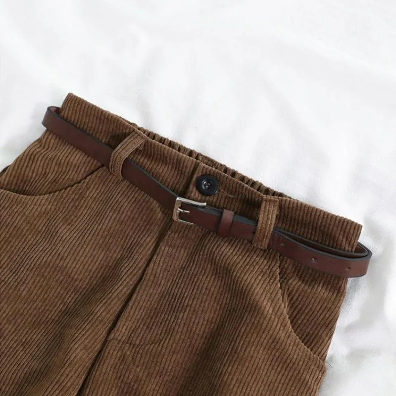 Brownm Academia Corduroy Pants