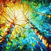Diamond Painting-DIY Full Round Drill Stained Glass Art Tree