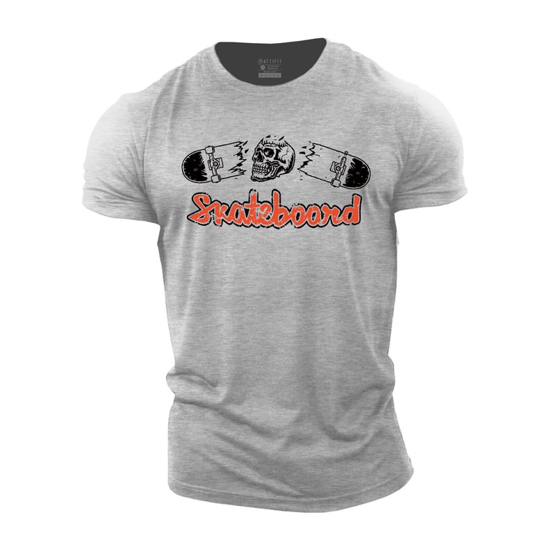 Cotton Skateboard Graphic Men's T-shirts tacday