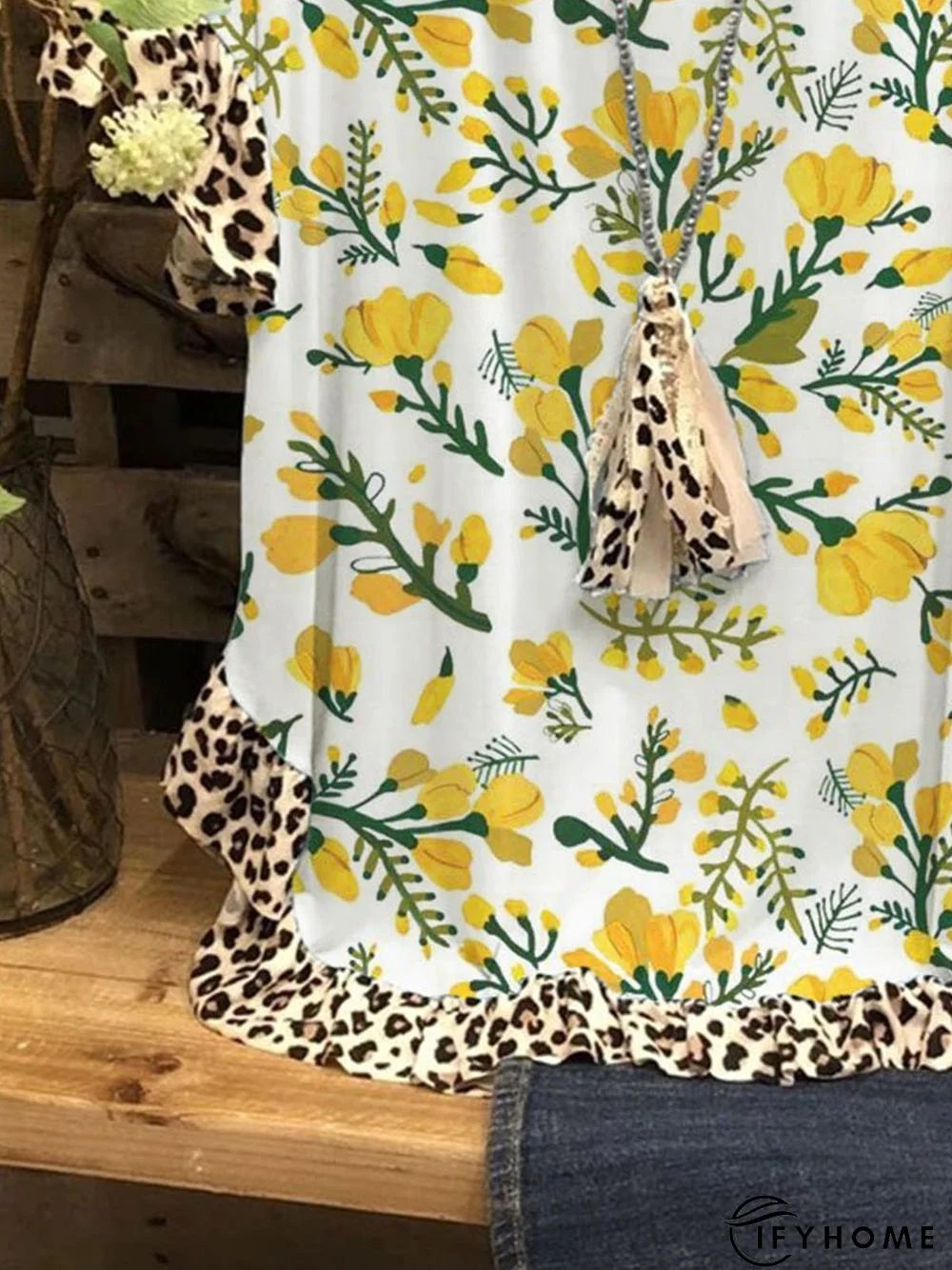 Short Sleeve Casual Floral T-shirt | IFYHOME