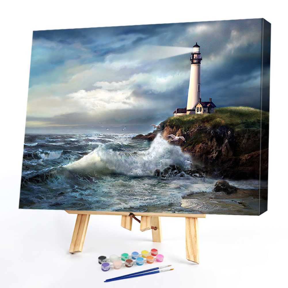 

50*40CM - Paint By Numbers - Lighthouse, 501 Original