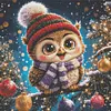 Diamond Painting -DIY Round Drill Christmas Owl(40x40cm)