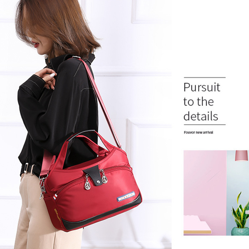 Large-capacity waterproof and anti-theft fashion handbag