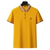 Embroidered Breathable Business Casual Solid Color Polo Shirt