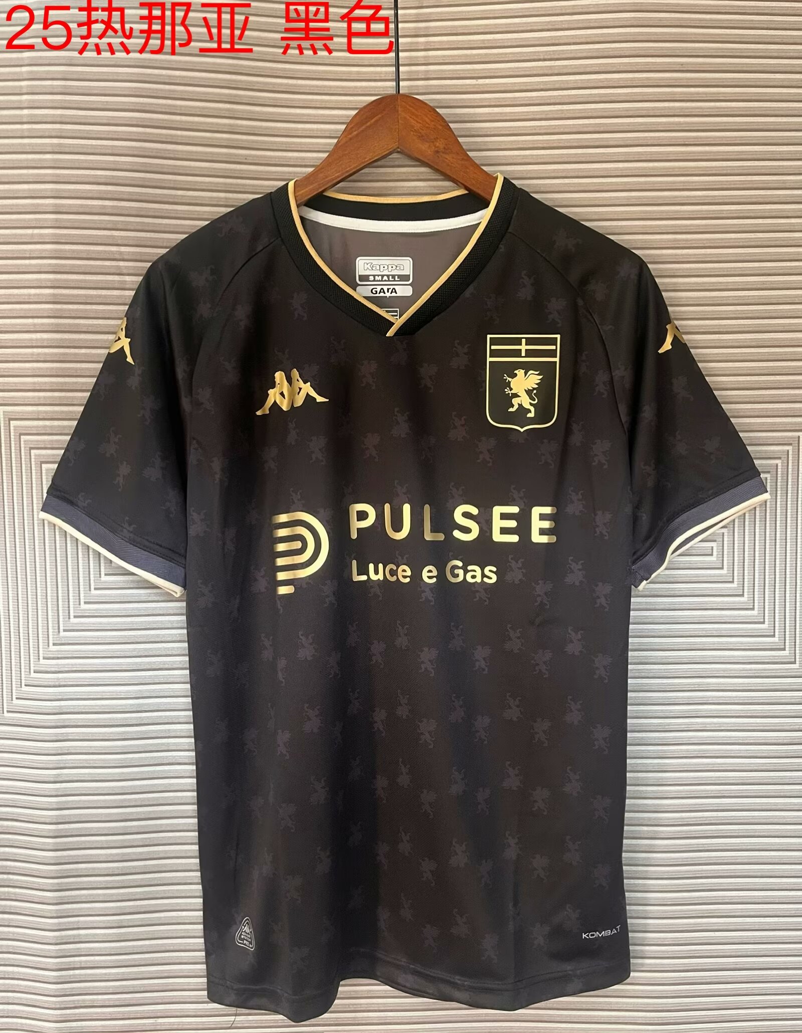 24/25 Genoa C.F.C Black Football Shirt Thai Quality