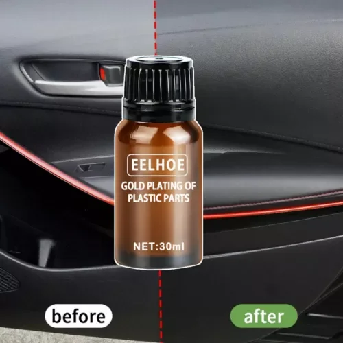 Dronehint 30ml Car Plastic Parts Refurbish Agent Interior Dashboard Restorer & Sponge Tool (For: Land Rover) Parts