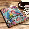 Liebe Papagei Kristall Notizblock Skizzenbuch - 5d DIY Handwerk Notizbuch