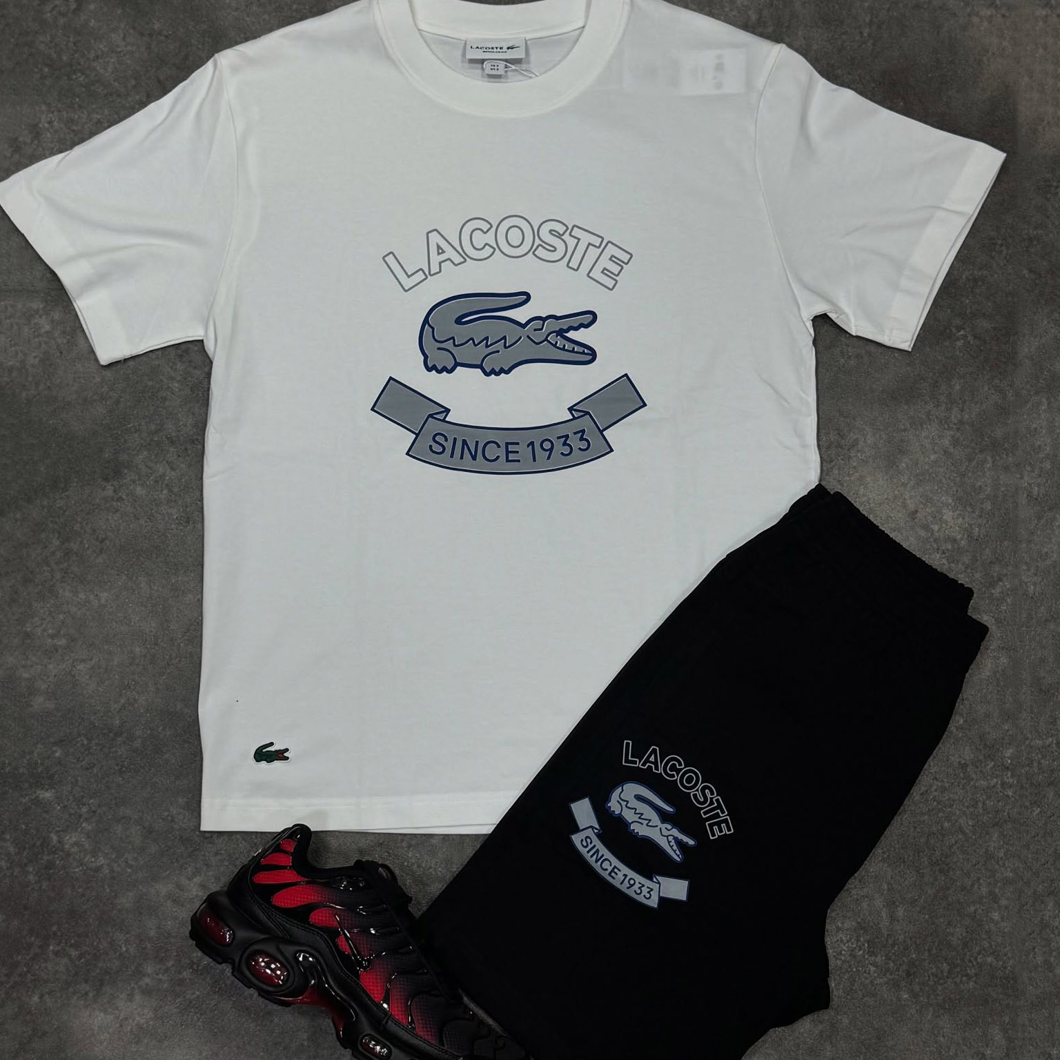High-Quality Lacoste 1993 T-Shirt And Shorts Co-Ord