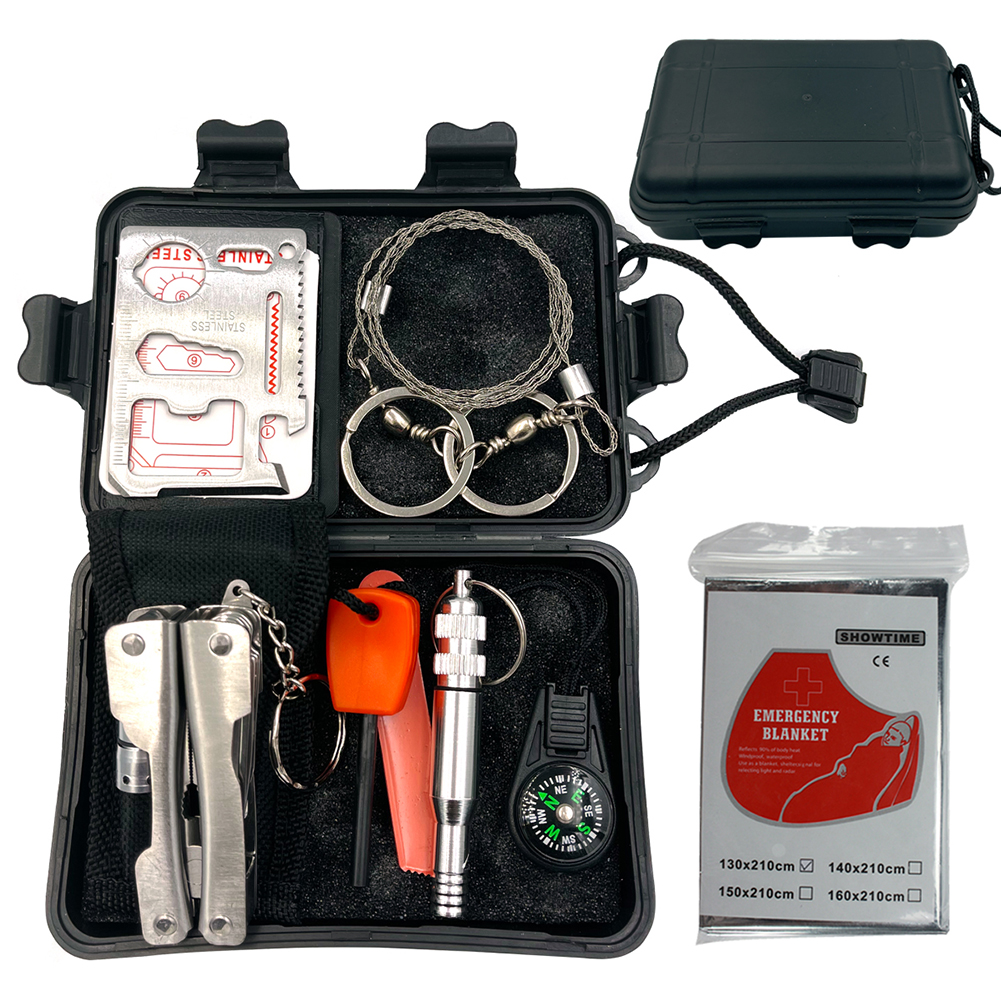 

Outdoor SOS Emergency Tools Kits First Aid Box Self-Rescue Survival Boxes, 501 Original