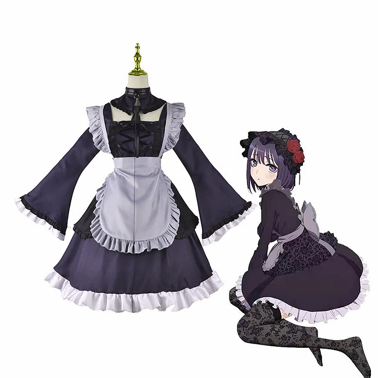 Halloween My Dress Up Darling Marin Cosplay Cartoon Maid Outfit-elleschic