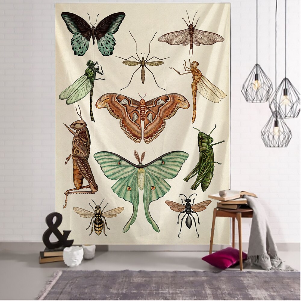 

Wall Tapestry - Tarot Flower Butterfly-150*130cm, 501 Original