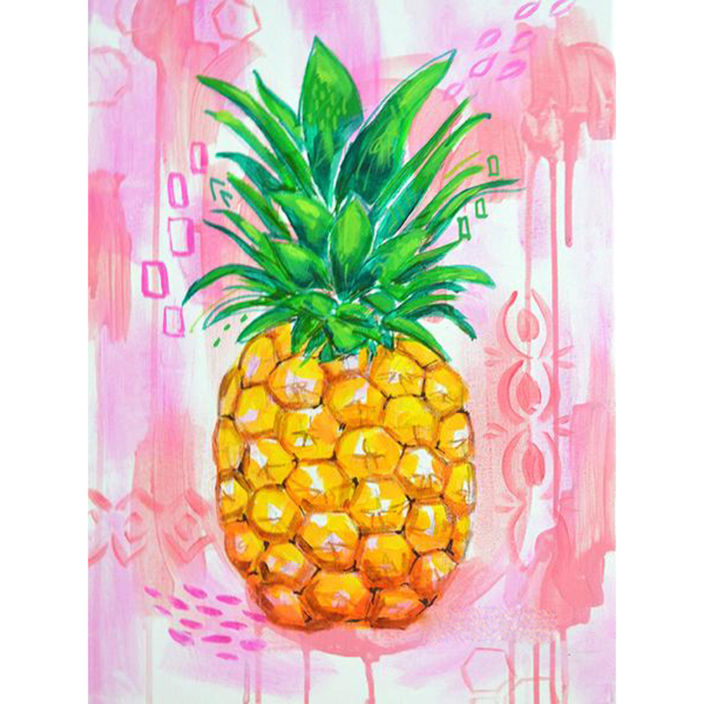 

30*40CM - Round Drill Diamond Painting - Pineapple, 501 Original