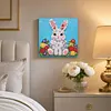 DIY Pre-Framed Rabbit Button Art Canvas Kit