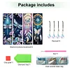 (US Local)4Pcs Special Shape Dream Catcher Butterfly 5D DIY Diamond Painting Bookmark