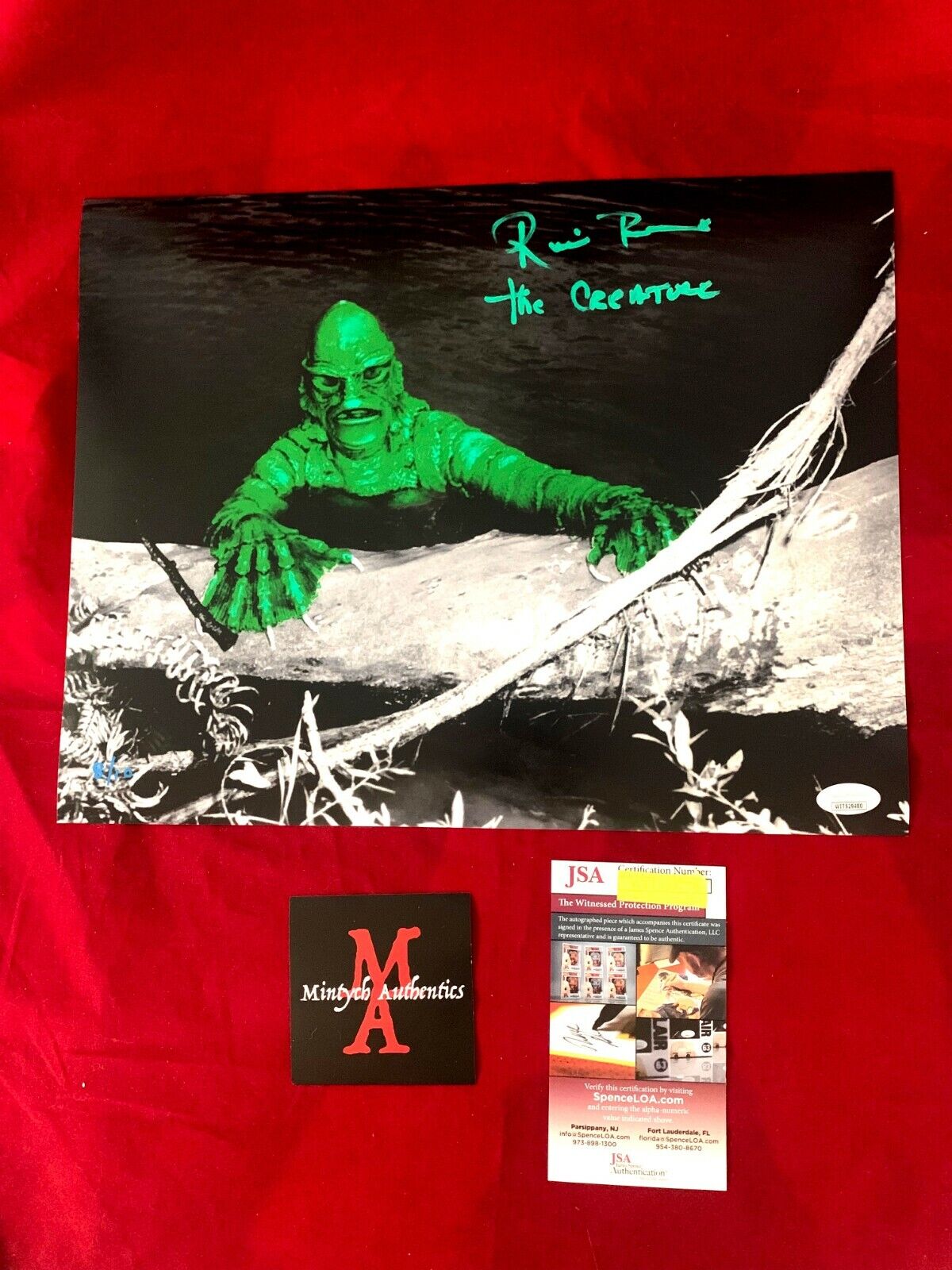 RICOU BROWNING AUTOGRAPHED SIGNED 11x14 Photo Poster painting! GILL-MAN! THE CREATURE! JSA COA!