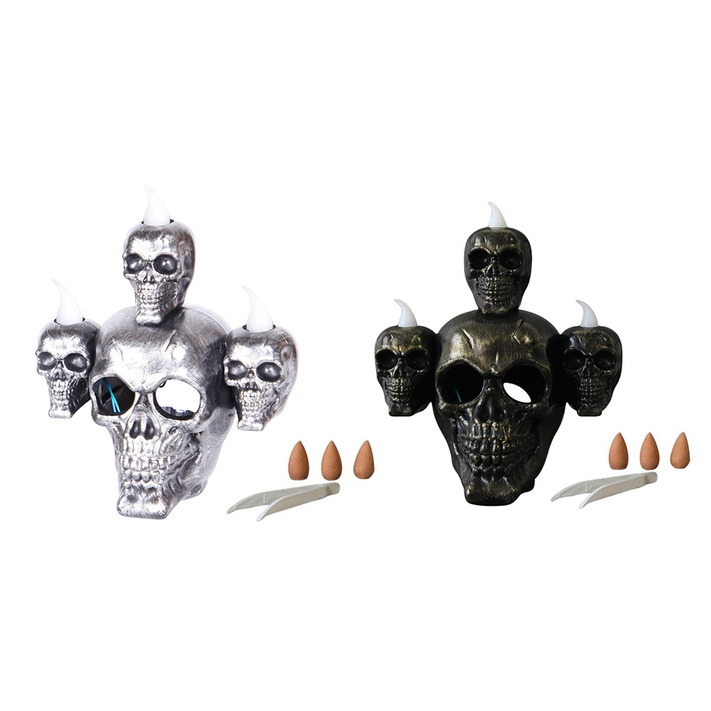 

Skull LED Light Smoke Electronic Candle Lamp Halloween Scary Decoration, 501 Original
