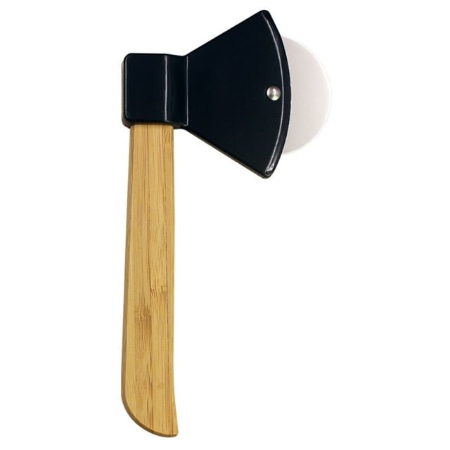 Axe Pizza Cutters with Bamboo Handles