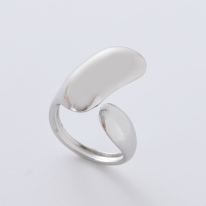 Retro Vintage Women Geometric Geometric Stainless Steel Electroplating Rings