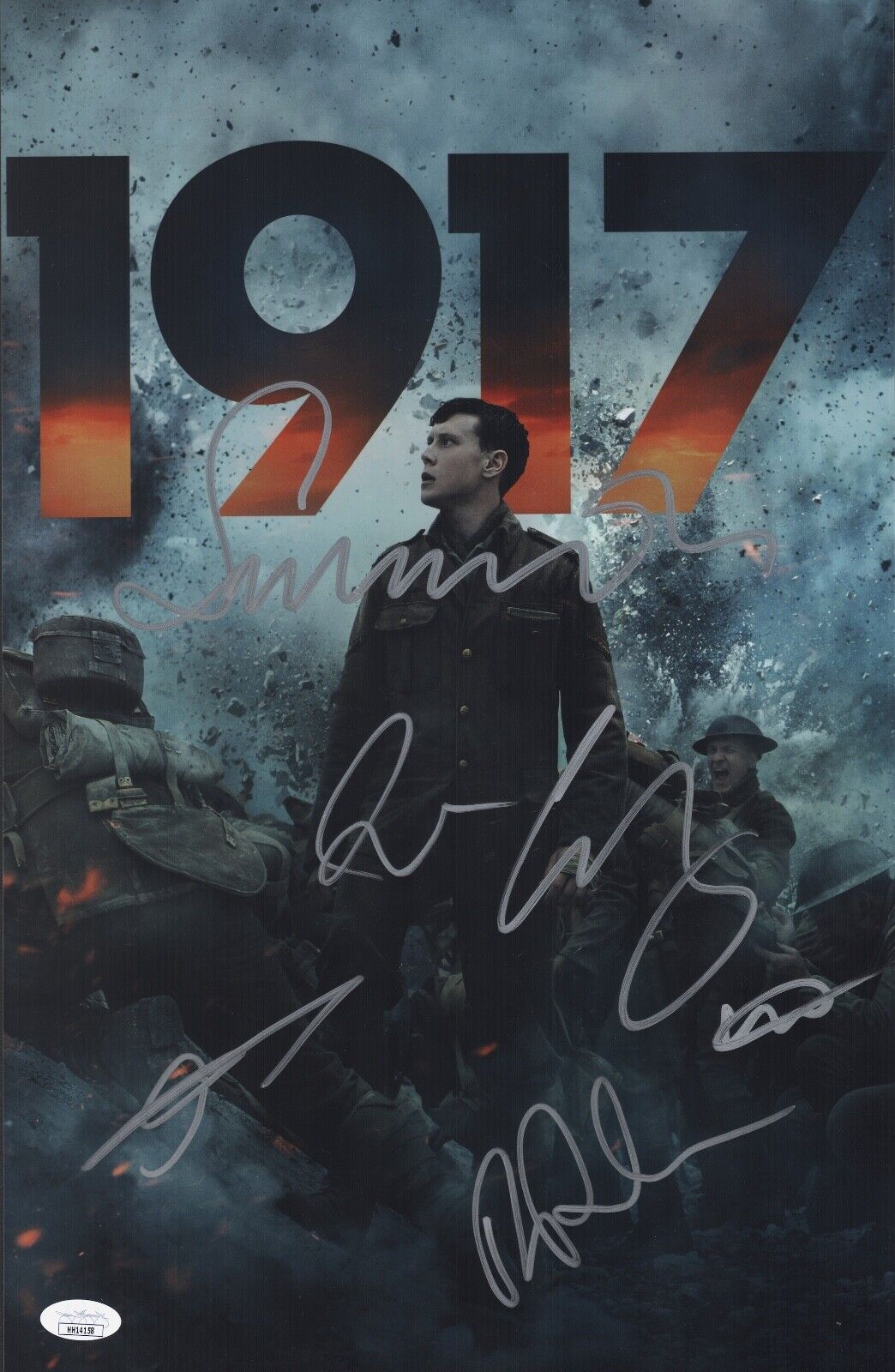 1917 Cast X6 Signed 11x17 Photo Poster painting SAM MENDES, DEAN CHAPMAN, GEORGE MACKAY JSA COA