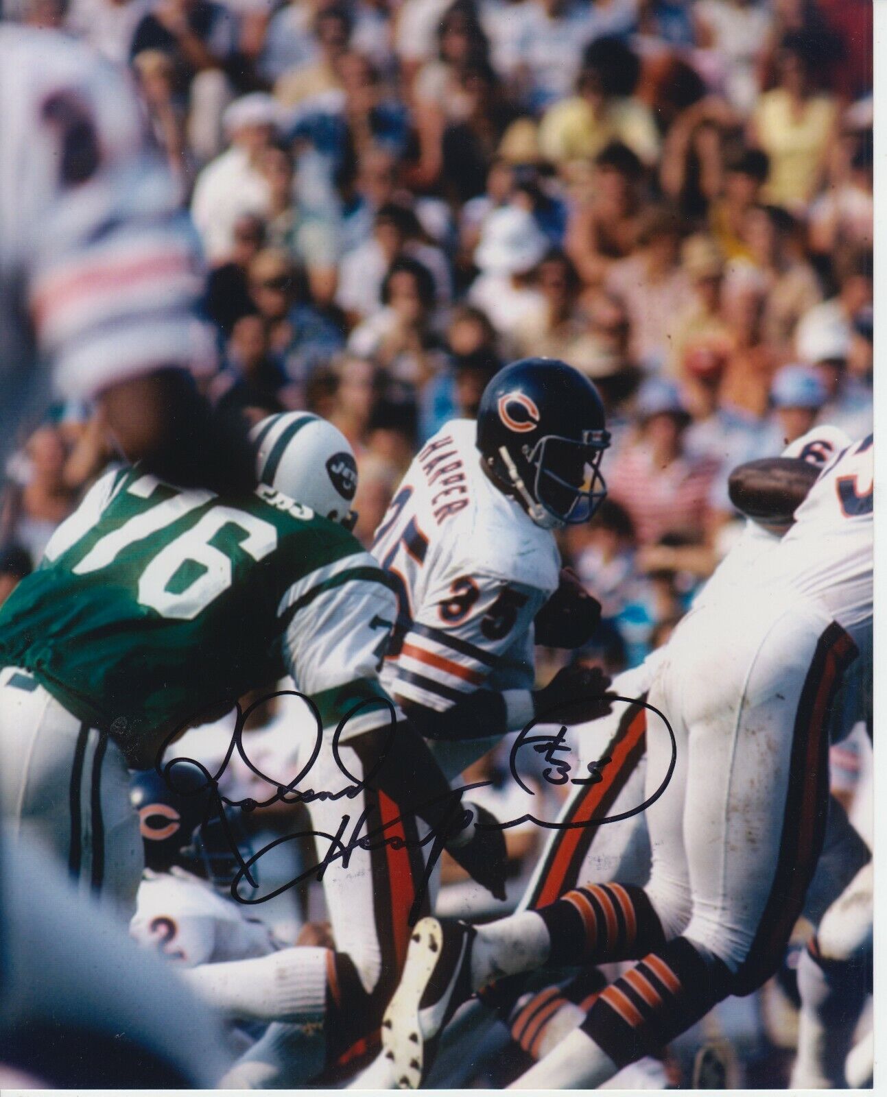 Roland Harper #1 8x10 Signed Photo Poster painting w/ COA Chicago Bears -