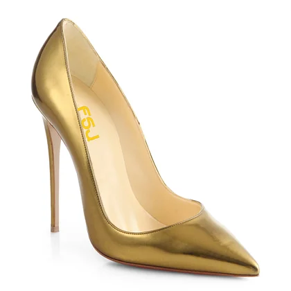 Gold Prom Heels on FSJ Shoes Gold Prom Heels on FSJ Shoes