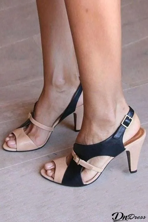 High Heel Open Toe Elegant Sandals