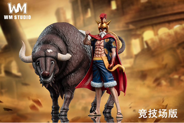 WM Studio - One Piece Arena Monkey D. Luffy & Fighting Bull Statue(GK)-