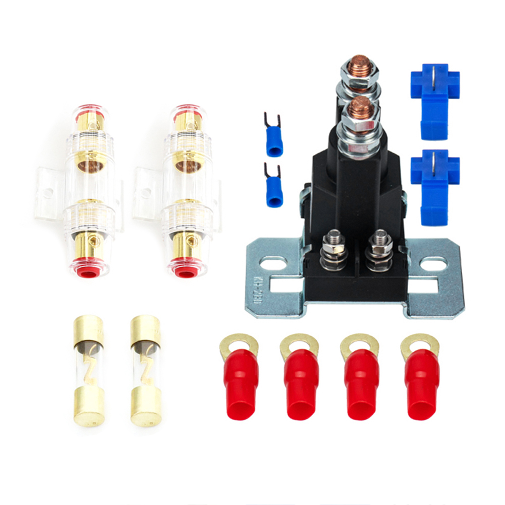 

12V 500A Dual Battery Isolator + 100A Glass Tube AGU Fuses + Fuse Holder, 501 Original