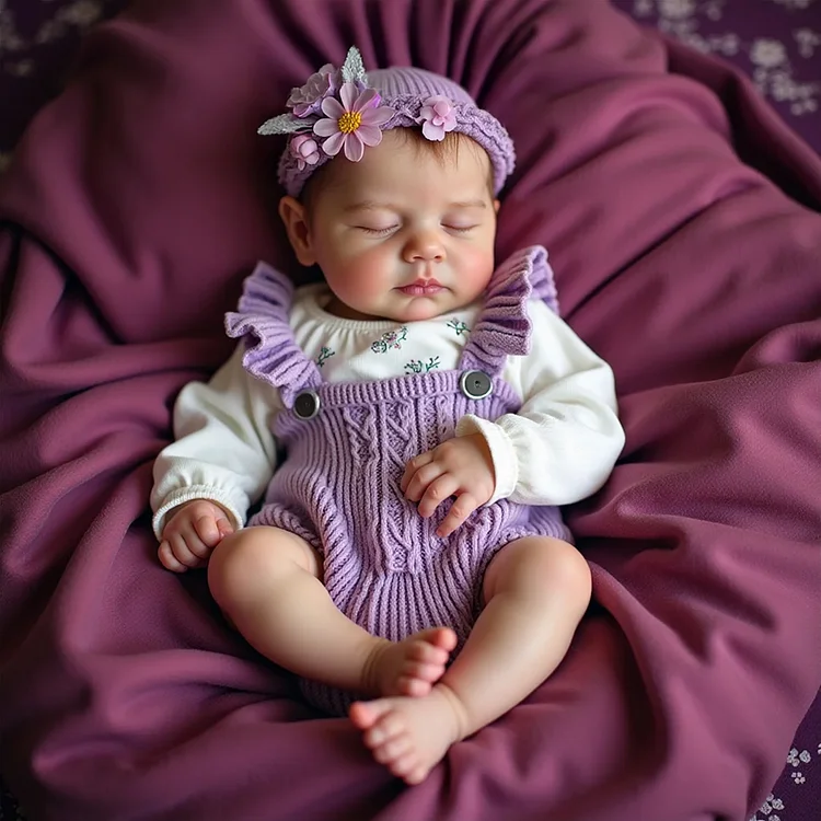 [New] 20" Silicone Vinyl Body Reborn Girl Doll Named Dazin with Brown Hair