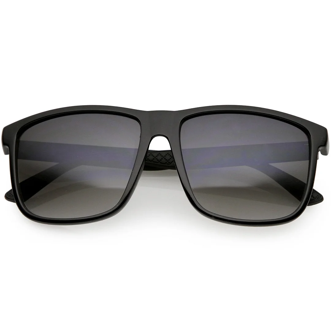 Oversize Horn Rimmed glasses Matte Arms Square Lens 58mm