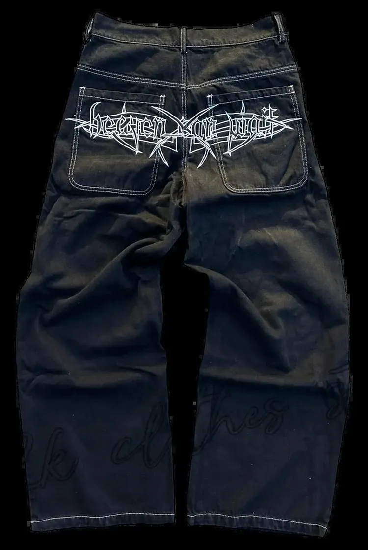 Relaxed Fit Denim Pants for Men Everyday Casual Wear
