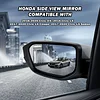 MOFOAP Driver Side Mirror Compatible With 2016 2017 2018 2019 2020 2021 Honda Civic Coupe Sedan Hatchback,Mirror with Power Glass,Non-Heated,Manual Folding(Silvery)